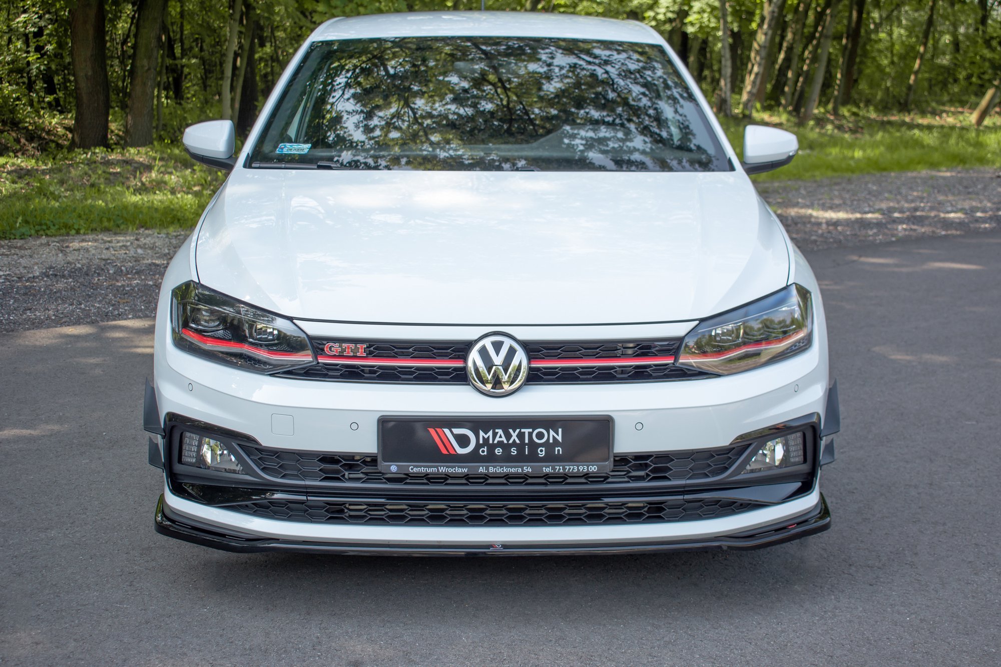 Maxton Stoßstangen Flaps Wings vorne Canards für VW Polo GTI Mk6