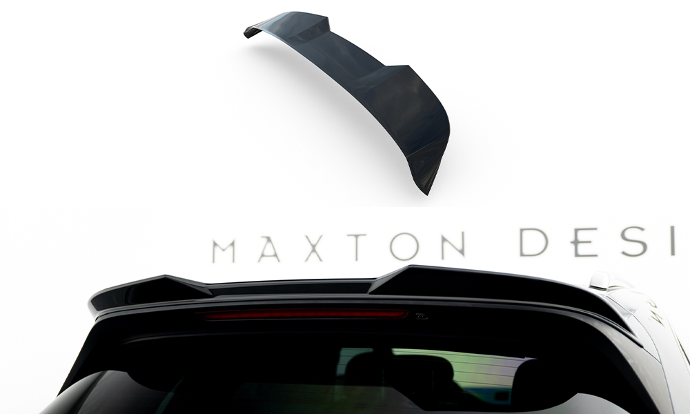 Maxton Spoiler CAP 3D für Porsche Cayenne Sport Design Mk3 schwarz Hochglanz