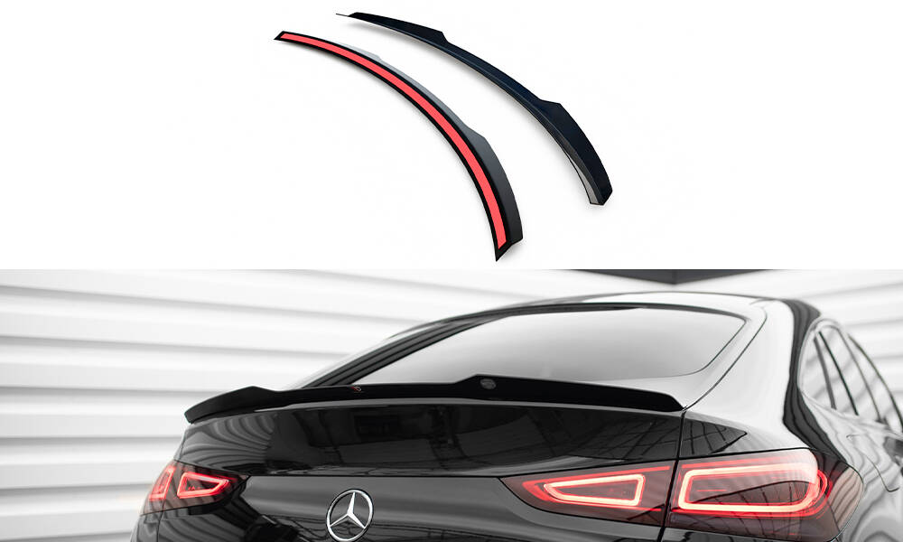 Maxton Spoiler CAP für Mercedes-Benz GLE Coupe AMG-Line C167 / C167 Facelift schwarz Hochglanz