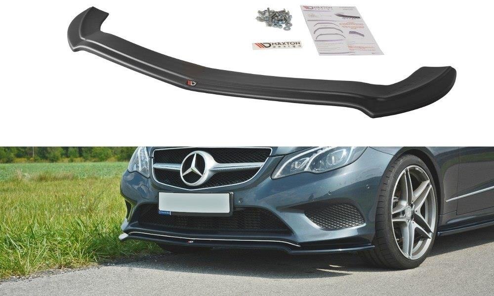 Maxton Front Ansatz V.1 passend für - Benz E Coupe / Cabrio C207 Facelift / A207 Facelit schwarz Hochglanz