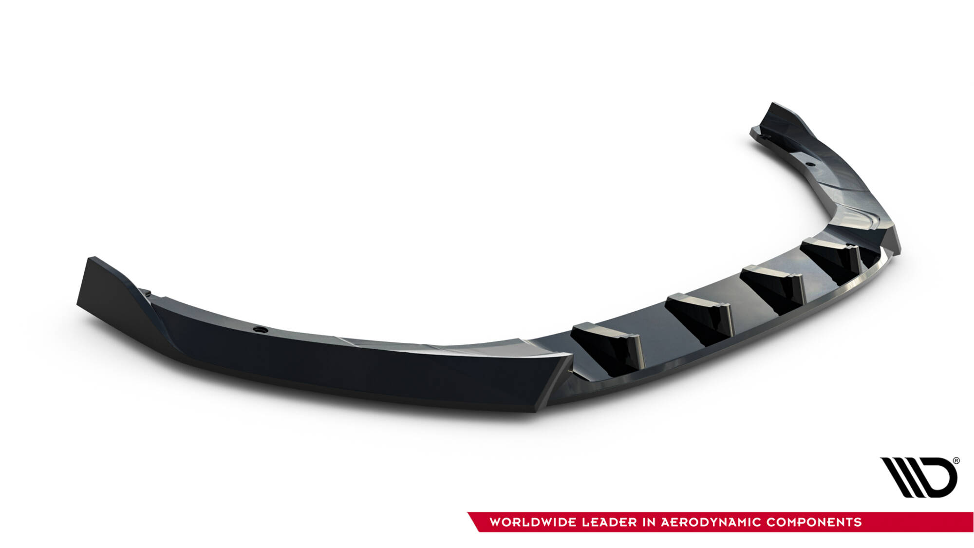 Maxton Front Ansatz V.2 passend für Octavia RS Liftback / Combi Mk4 Facelift schwarz Hochglanz