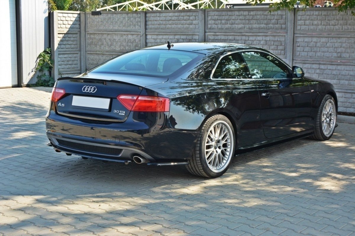 Maxton Heckansatz AUDI A5 S-LINE DTM LOOK schwarz Hochglanz