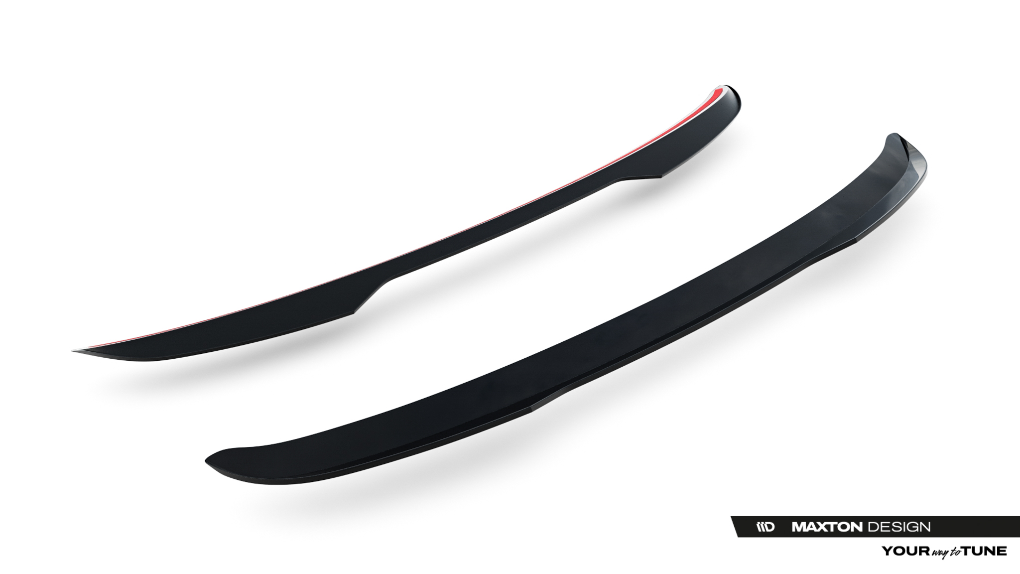 Maxton Spoiler CAP für BMW 3er M-Paket Touring F31 / F31 Facelift schwarz Hochglanz