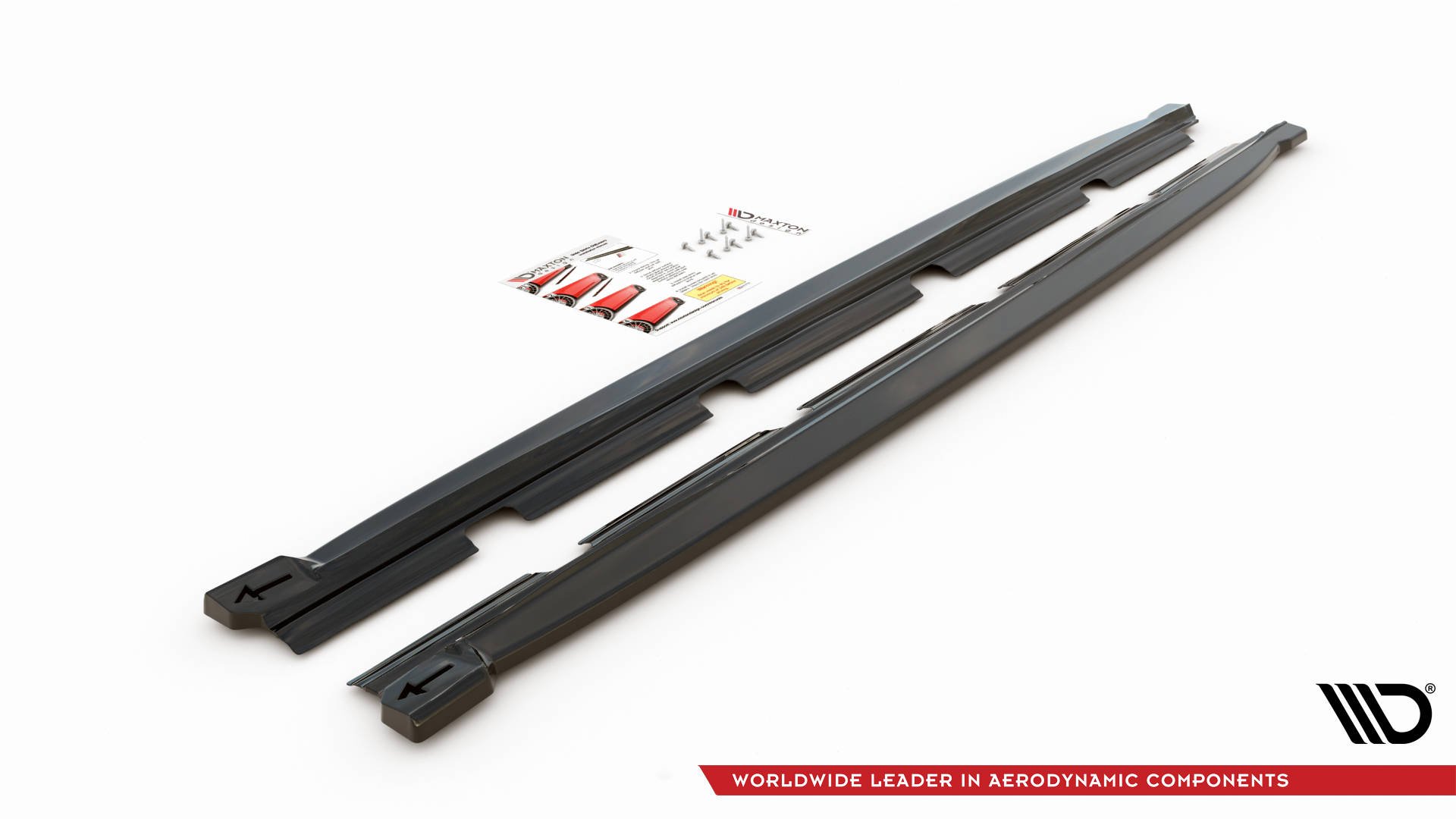 Maxton Seitenschweller Ansatz für Cupra Ateca Mk1 / Mk1 Facelift schwarz Hochglanz