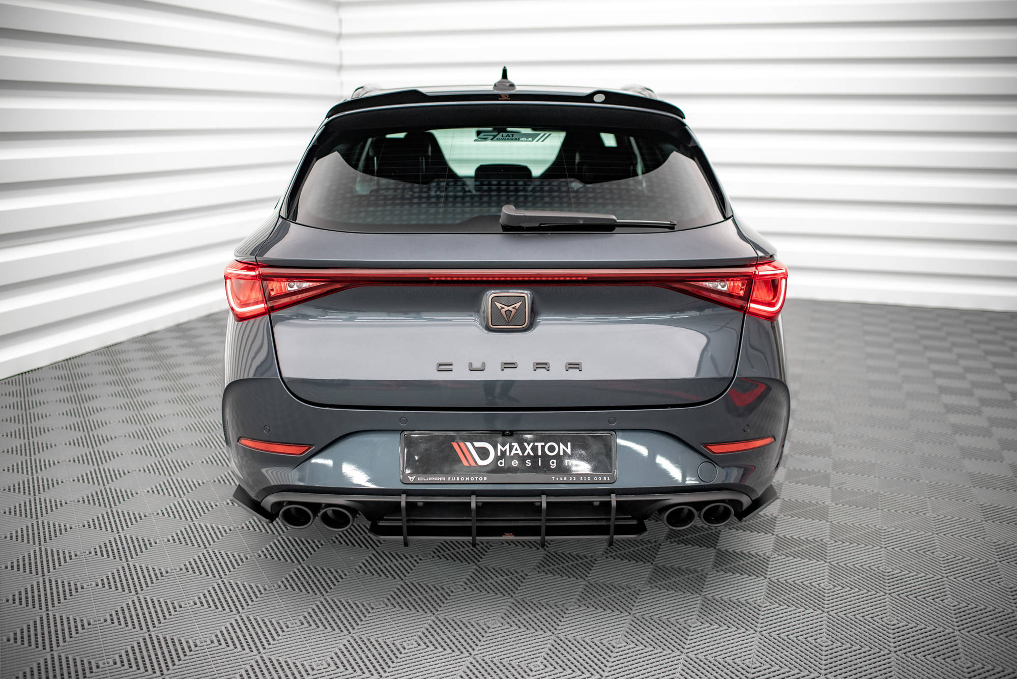 Maxton Street Pro Heck Ansatz Flaps Diffusor für Cupra Leon ST Mk1