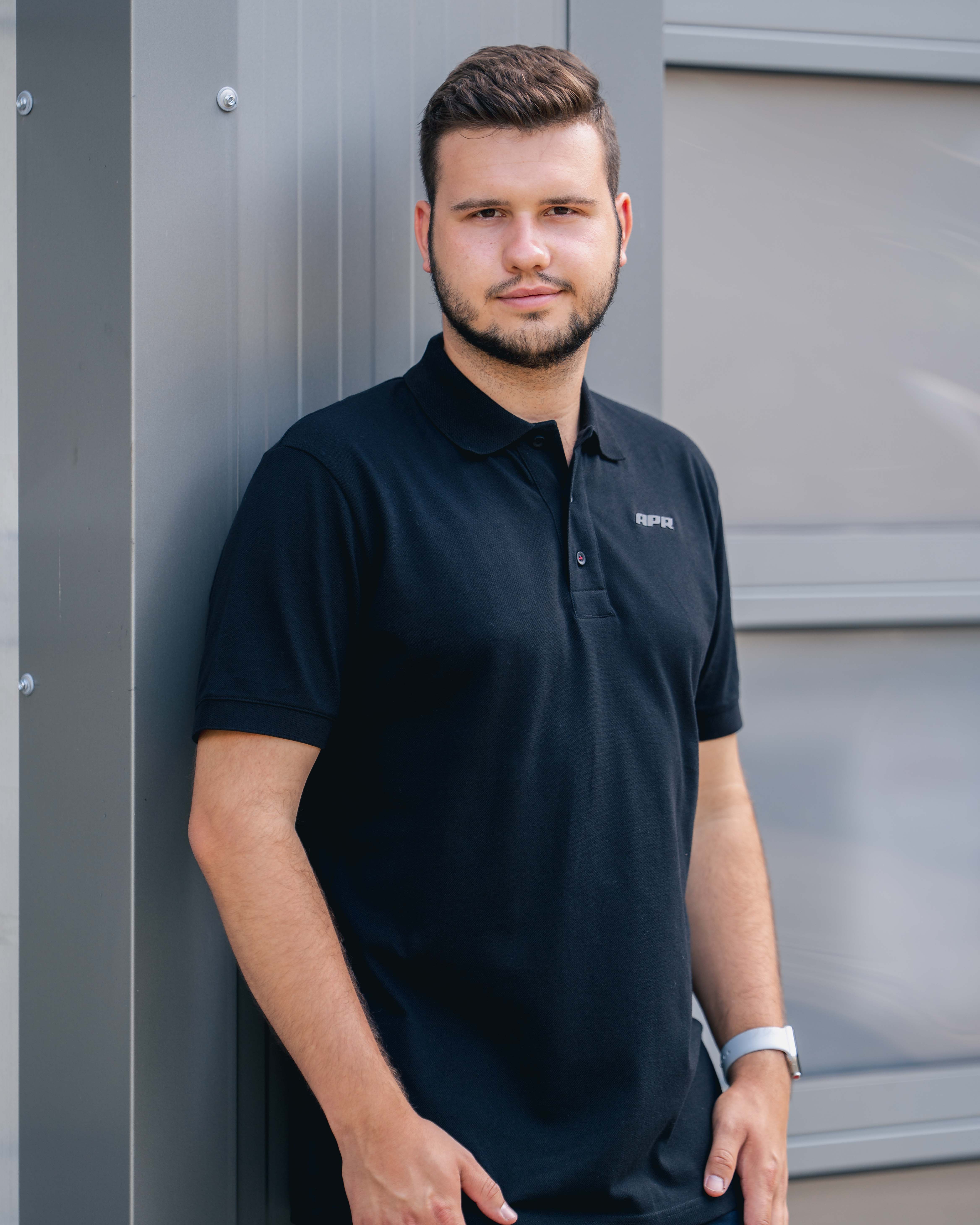 Premium APR Essentials Polo-Shirt Herren schwarz