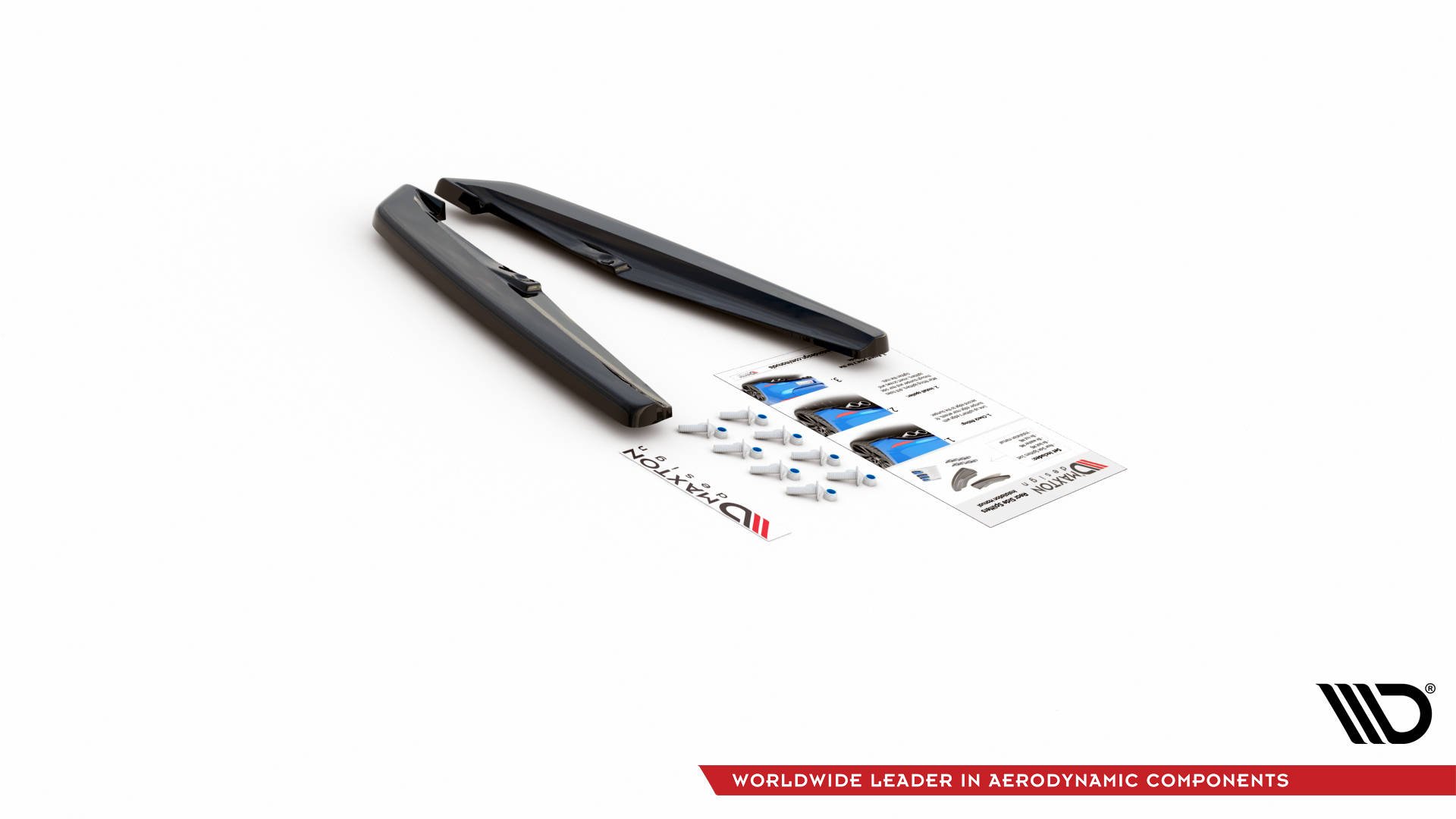 Maxton Heck Ansatz Flaps Diffusor für Porsche Panamera Turbo 970 Facelift Carbon Look