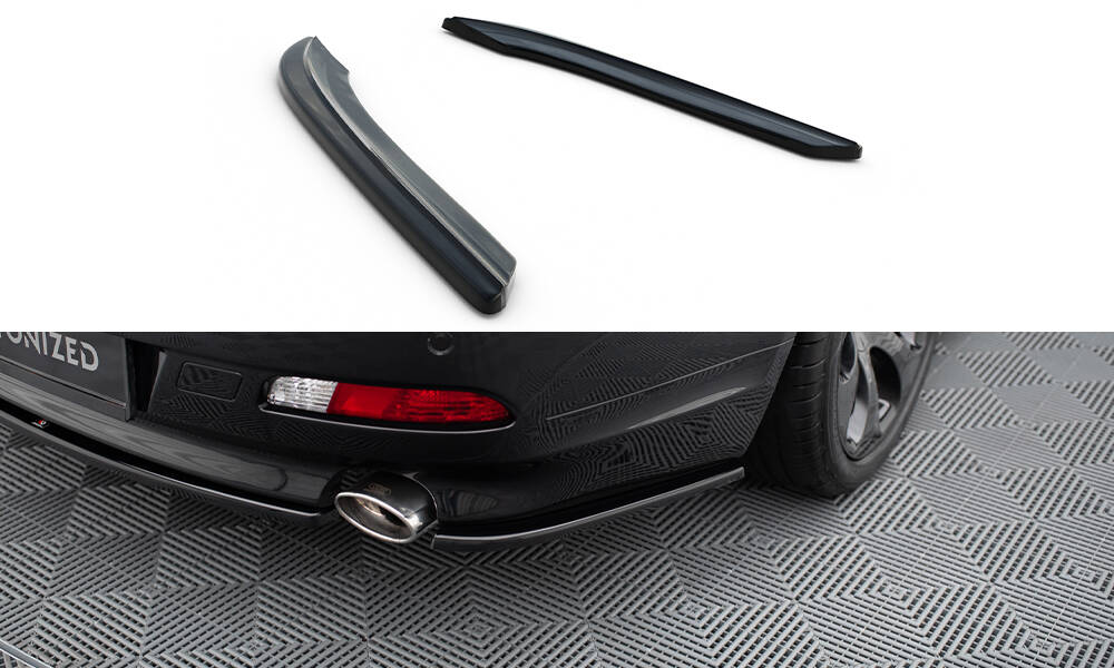 Maxton Heck Ansatz Flaps Diffusor für BMW 6er Coupe E63 / Cabrio E64  schwarz Hochglanz