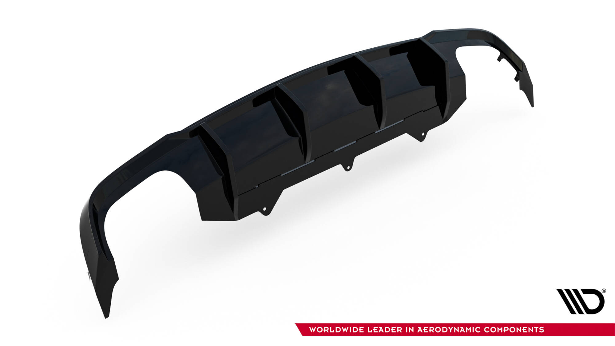 Maxton Diffusor Heck Ansatz V.2 für Audi A6 / A6 C7 S-line/ S6 C7 Facelift schwarz Hochglanz