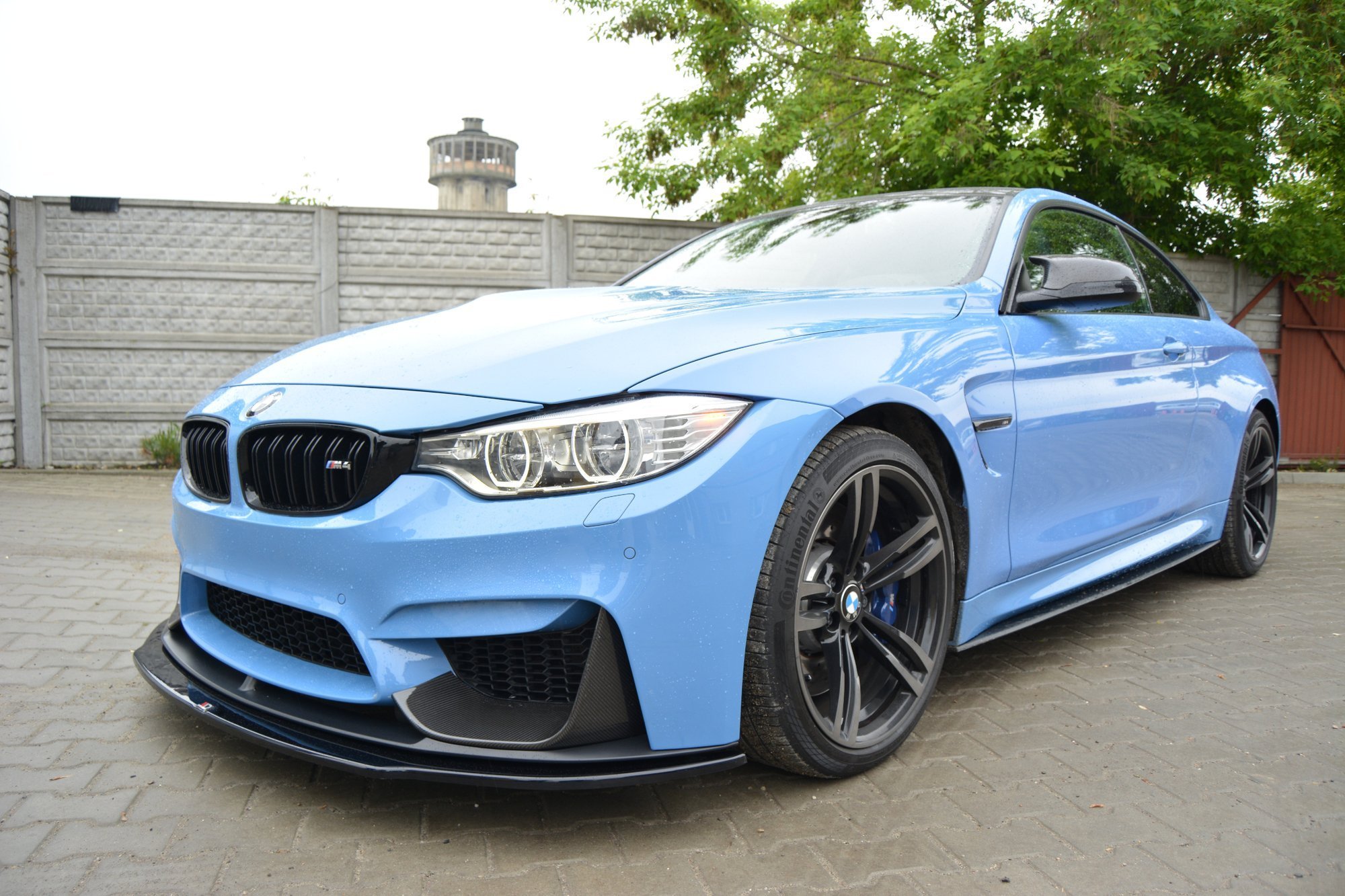 Maxton Front Ansatz für BMW M4 F82 M-performance schwarz Hochglanz