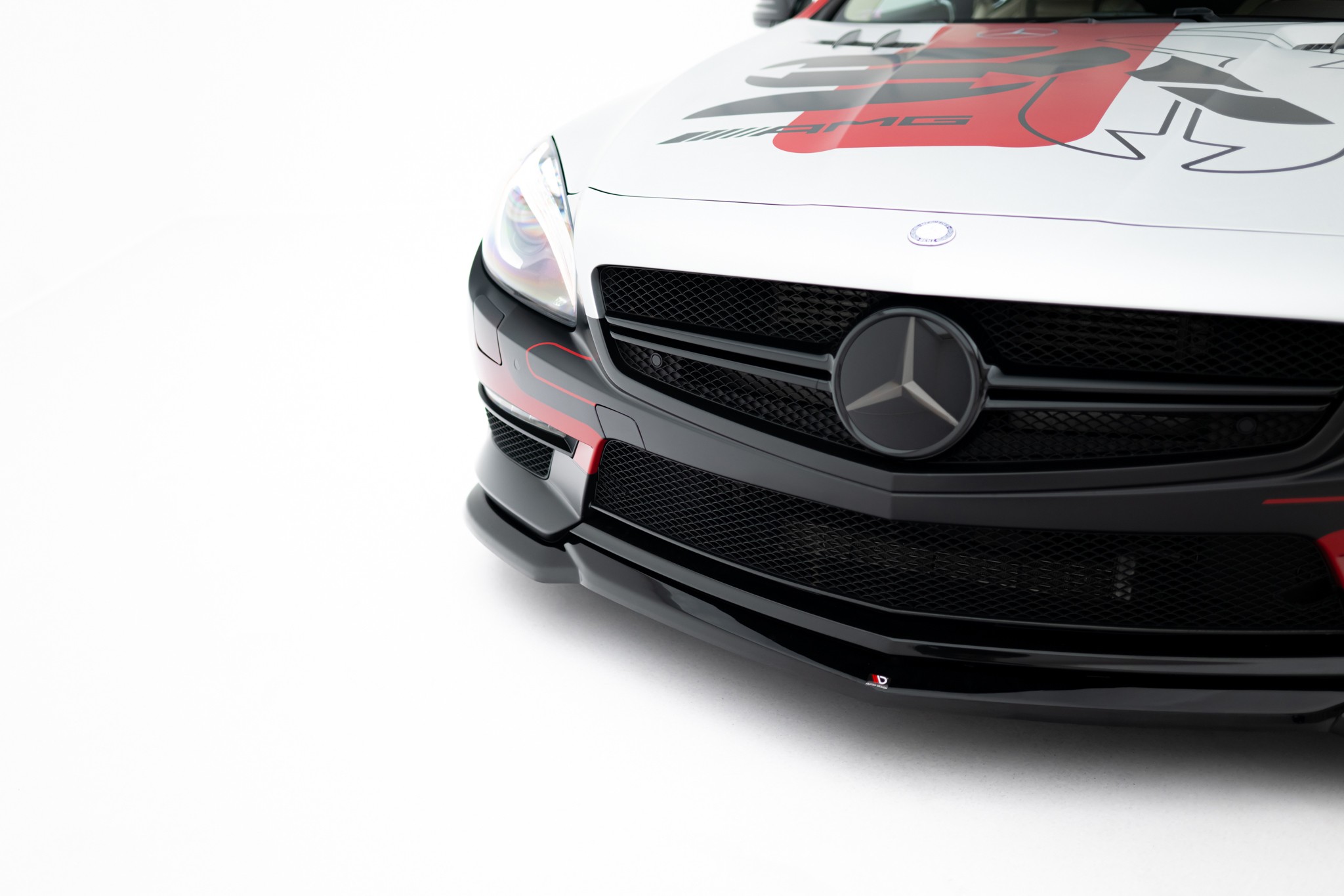 Maxton Front Ansatz V.2 für Mercedes-Benz SL 63 AMG R231 schwarz Hochglanz