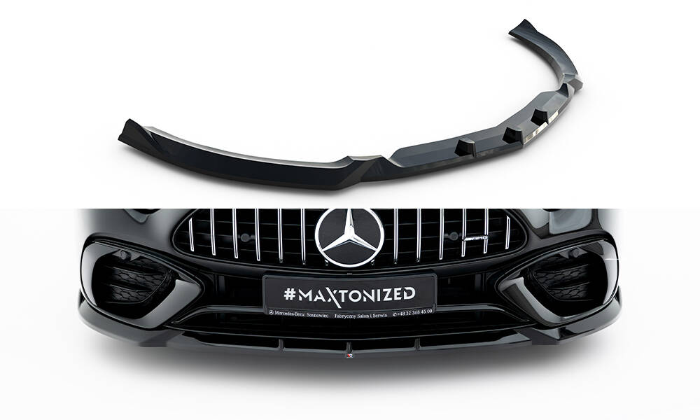 Maxton Front Ansatz für Mercedes-AMG SL 63 R232 schwarz Hochglanz