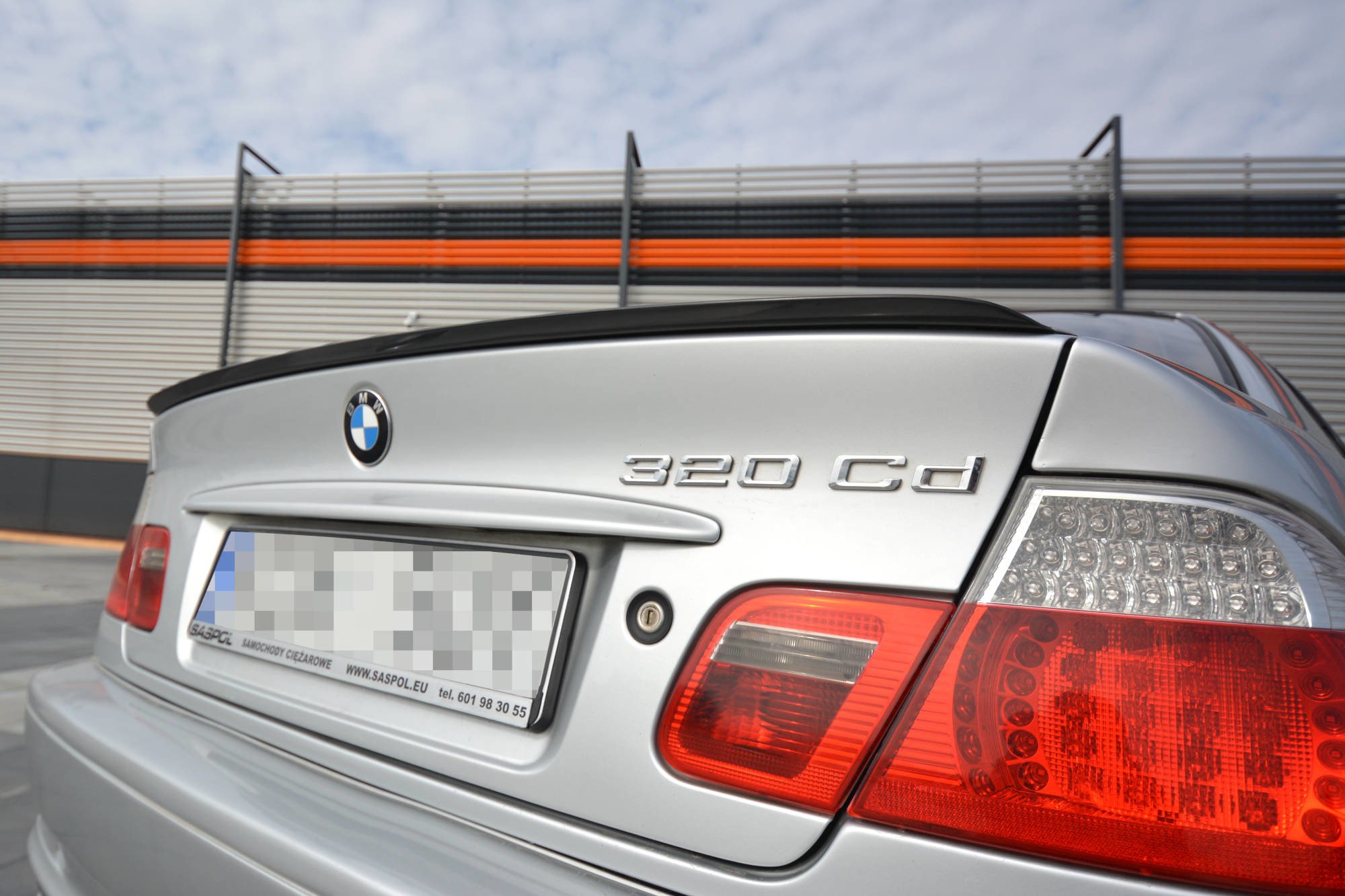Maxton Spoiler CAP für BMW 3er E46 COUPE vor Facelift schwarz Hochglanz