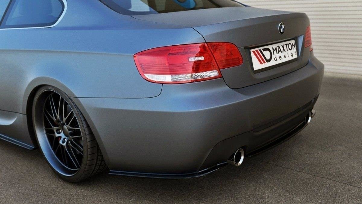 Maxton Heckansatz BMW 3er E92 M Paket schwarz Hochglanz