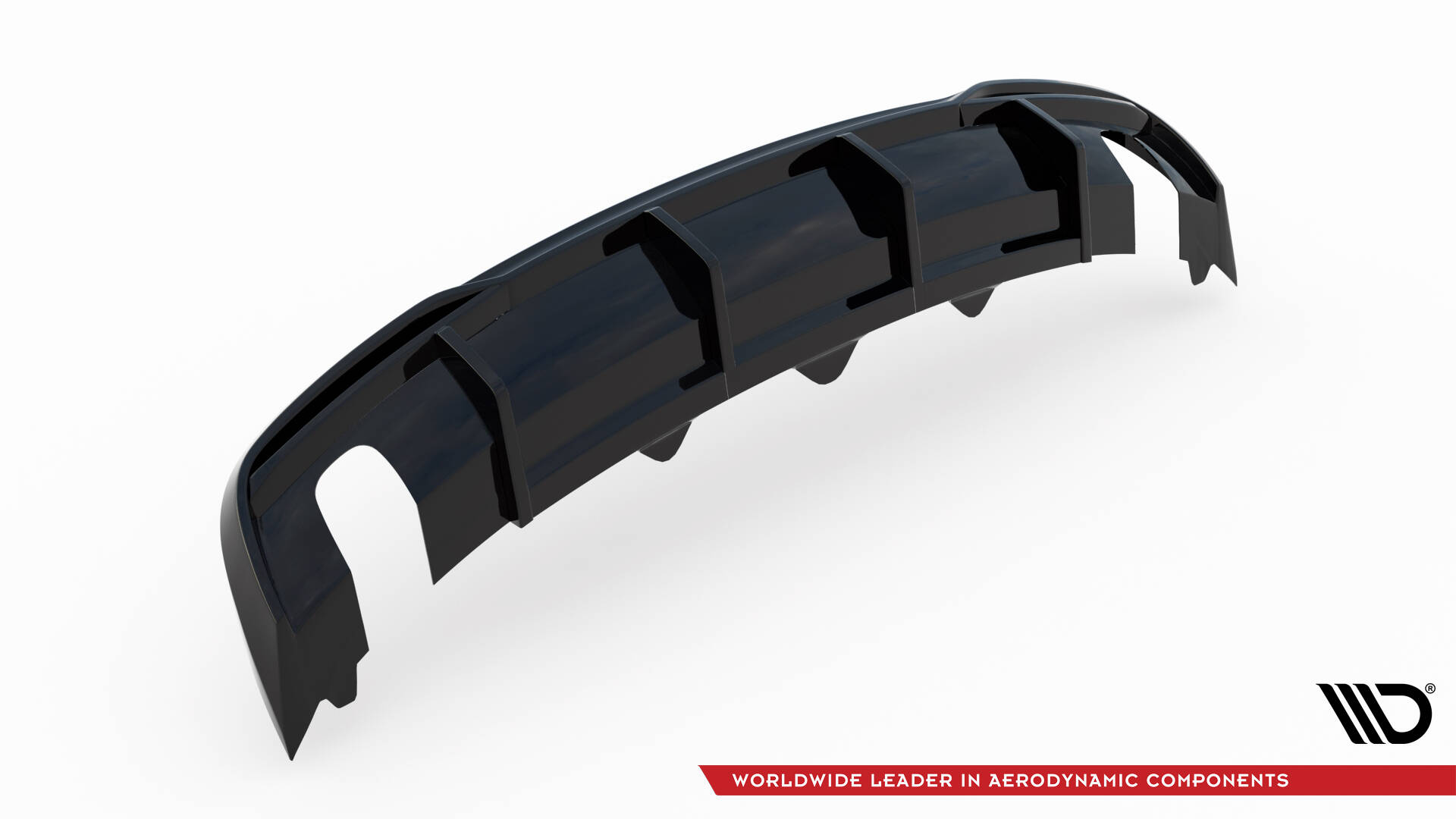 Maxton Diffusor Heck Ansatz für Audi A5 8T Facelift (Einzelauspuff li. re.)