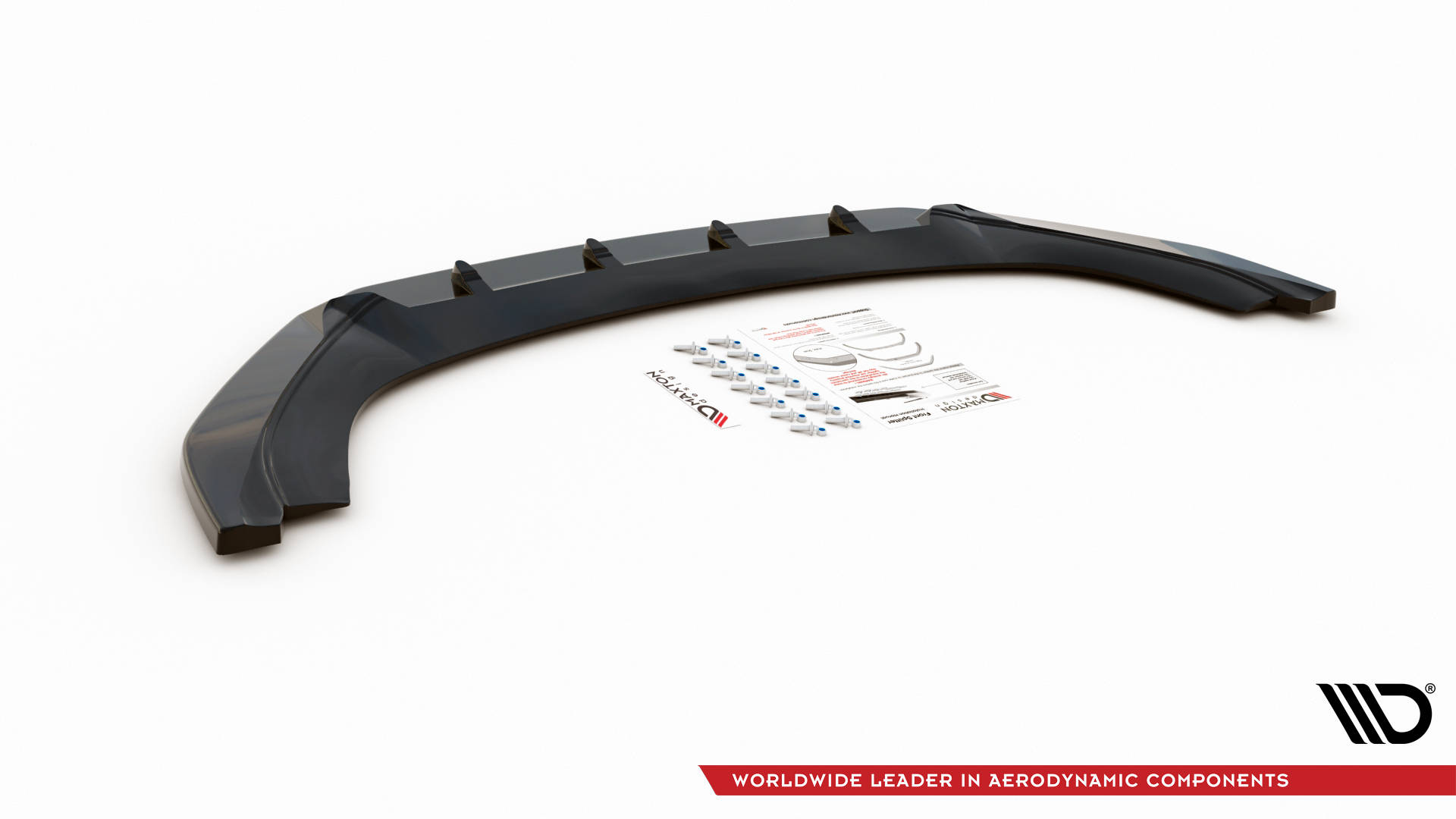 Maxton Front Ansatz für VW Caddy Mk3 Facelift schwarz Hochglanz