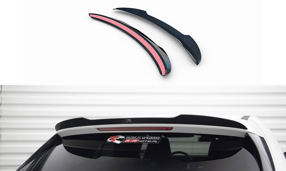 Maxton Spoiler CAP für Mercedes-Benz CLA Shooting Brake AMG-Line (X118) schwarz Hochglanz