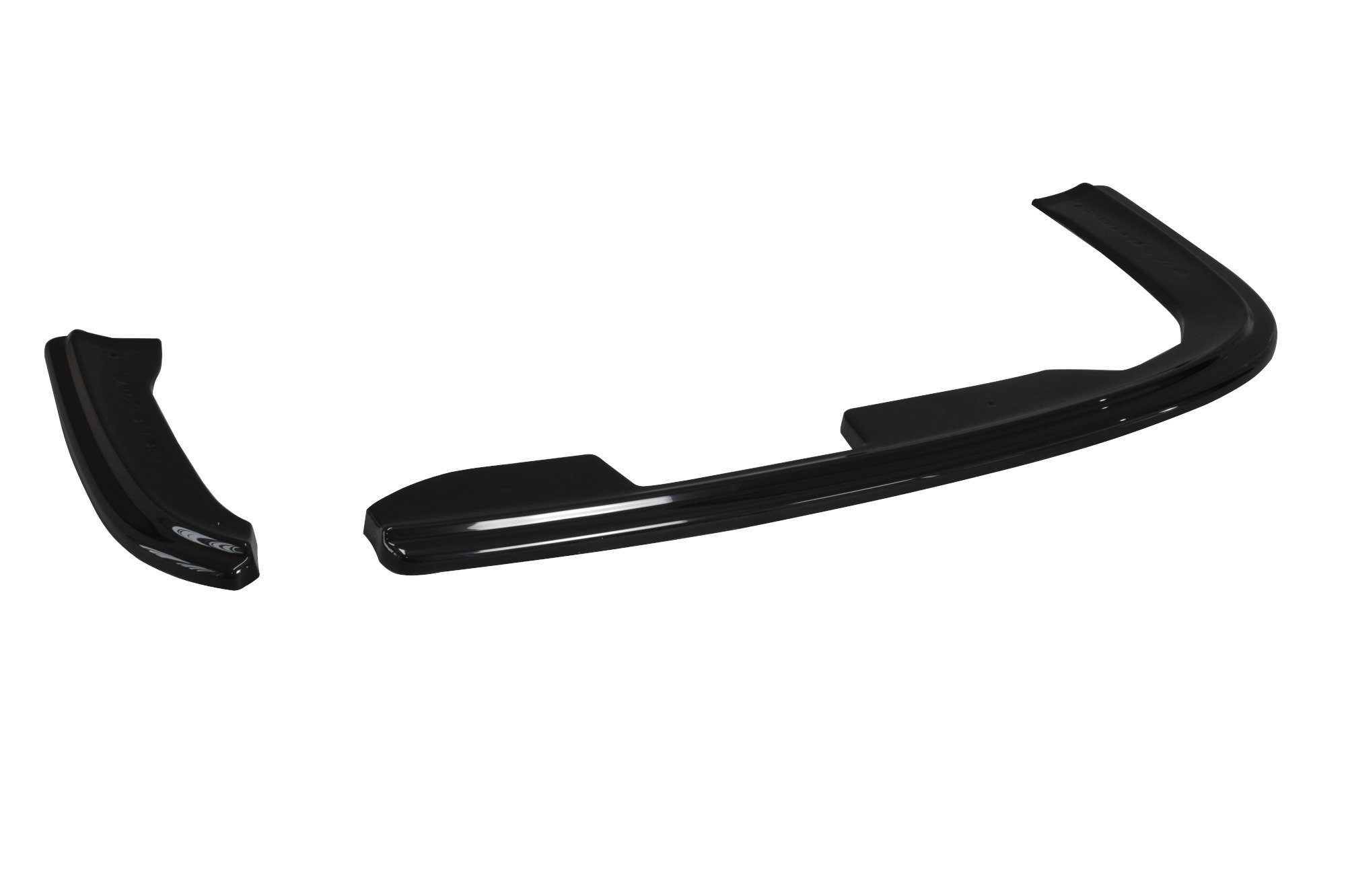 Maxton Heck Ansatz Flaps Diffusor für Skoda Octavia RS Mk2 / Mk2 FL Limousine / Combi schwarz Hochglanz