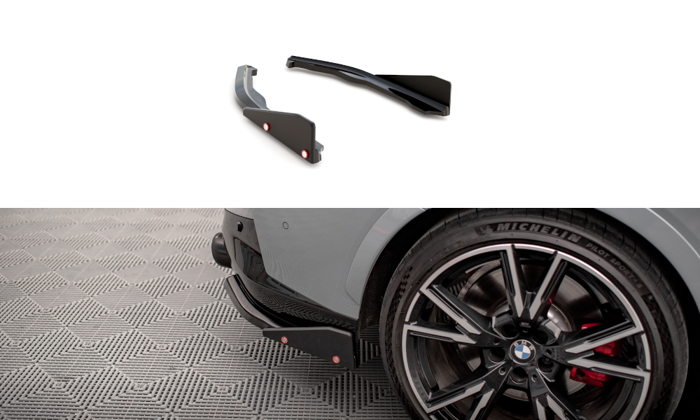 Maxton Heck Ansatz Flaps Diffusor V.2 + Flaps für BMW 2 Coupe M240i G42