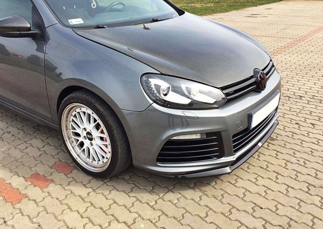Maxton Front Ansatz für VW GOLF 6 schwarz Hochglanz