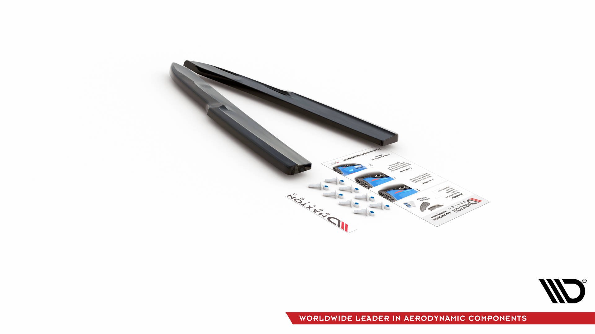 Maxton Heck Ansatz Flaps Diffusor für Audi A6 S-Line / S6 C8 / C8 Facelift schwarz Hochglanz