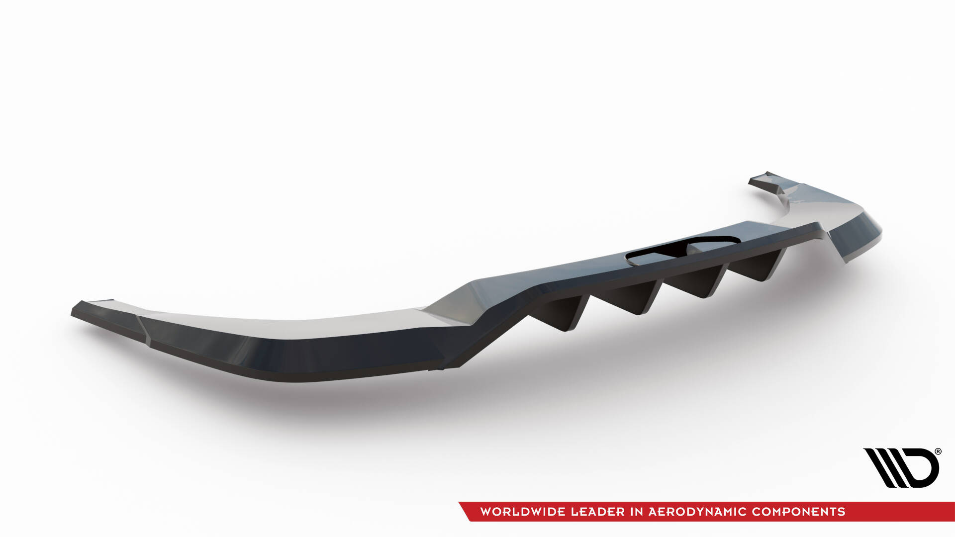 Maxton Mittlerer Cup Diffusor DTM Look Heck Ansatz für Skoda Enyaq Coupe iV RS  schwarz Hochglanz