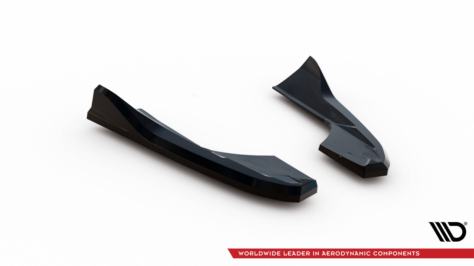 Maxton Heck Ansatz Flaps Diffusor V.3 für Audi RS3 Limousine 8V Facelift schwarz Hochglanz