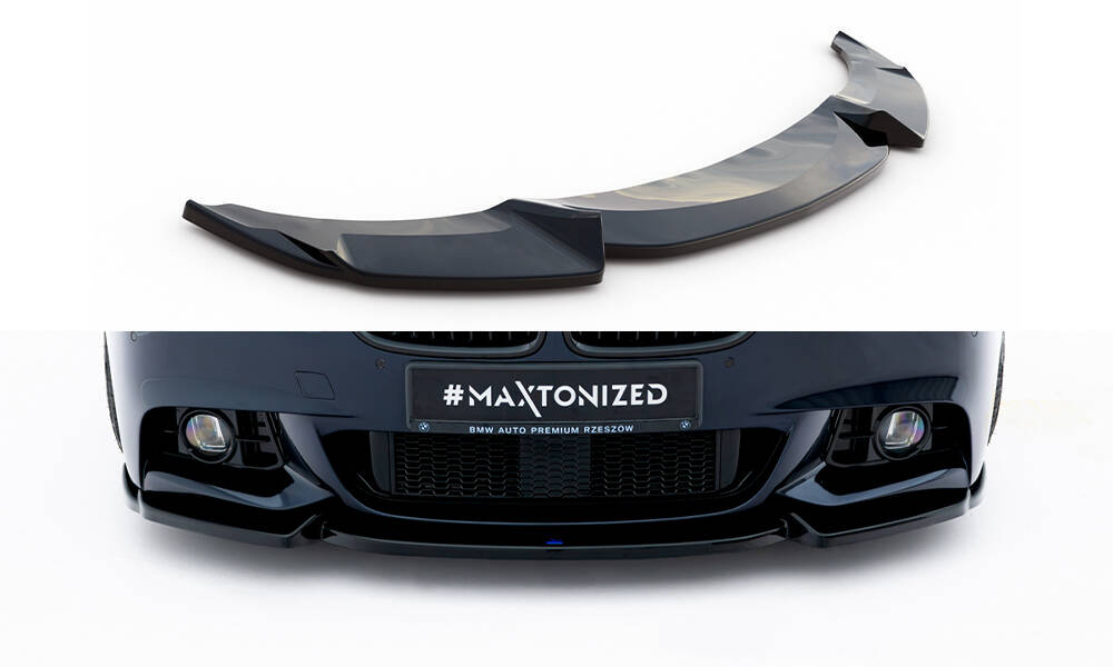 Maxton Front Ansatz V.3 für BMW 5er F10/F11 M-Paket schwarz Hochglanz
