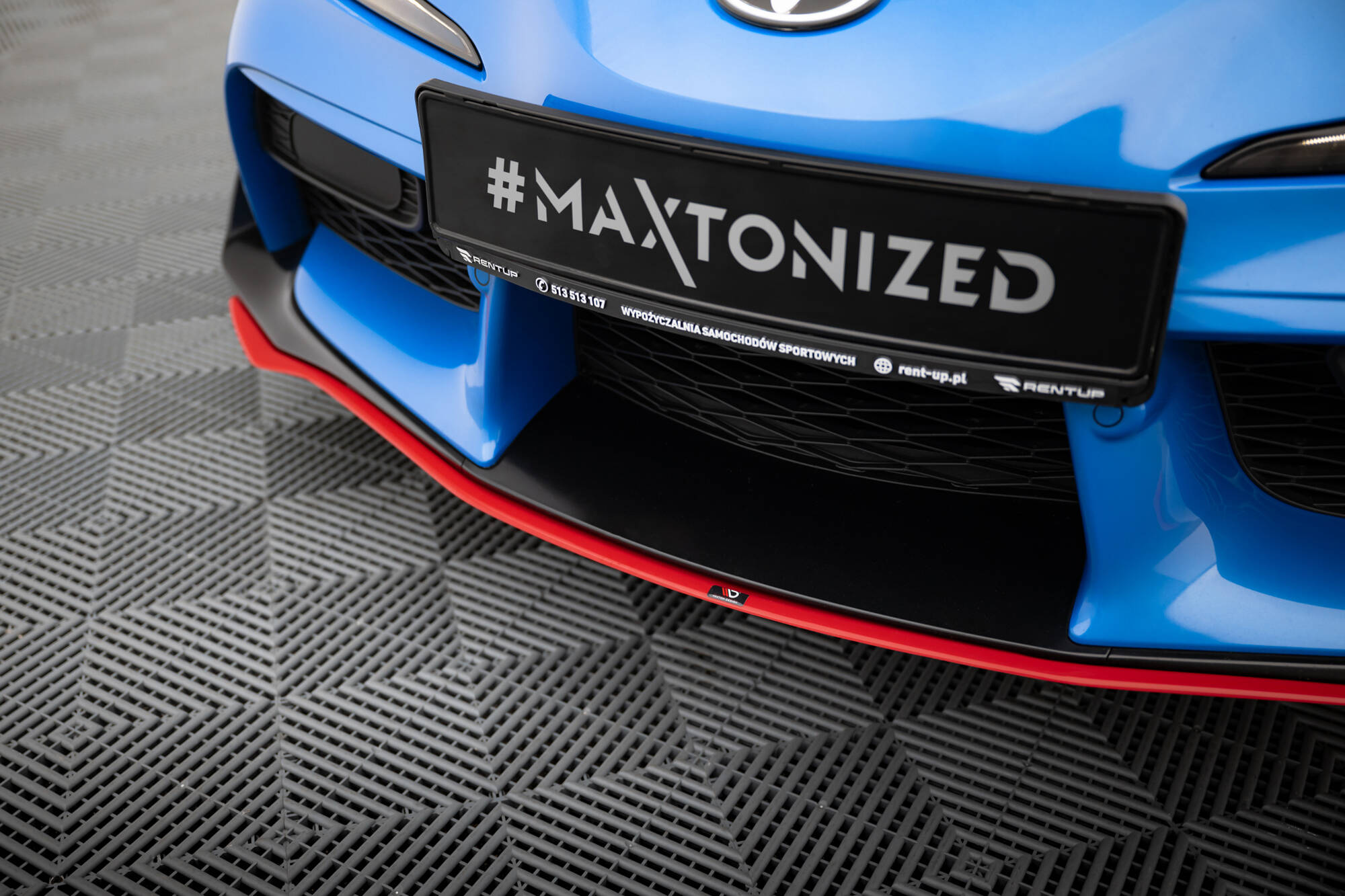 Maxton Front Ansatz V.3 für Toyota Supra Mk5 schwarz Hochglanz