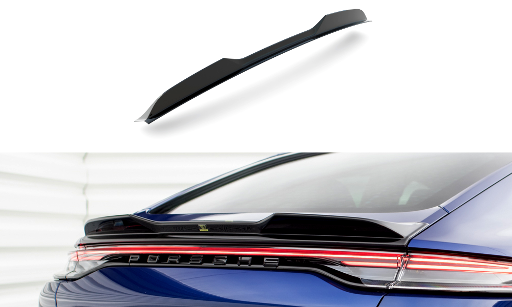 Maxton Spoiler CAP 3D für Porsche Panamera E-Hybrid 971 Facelift schwarz Hochglanz