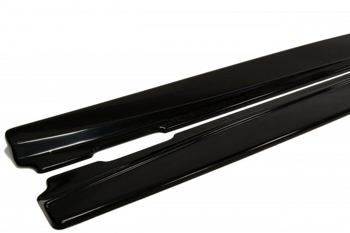 Maxton Seitenschweller Ansatz für MERCEDES CLS C218 AMG LINE schwarz matt