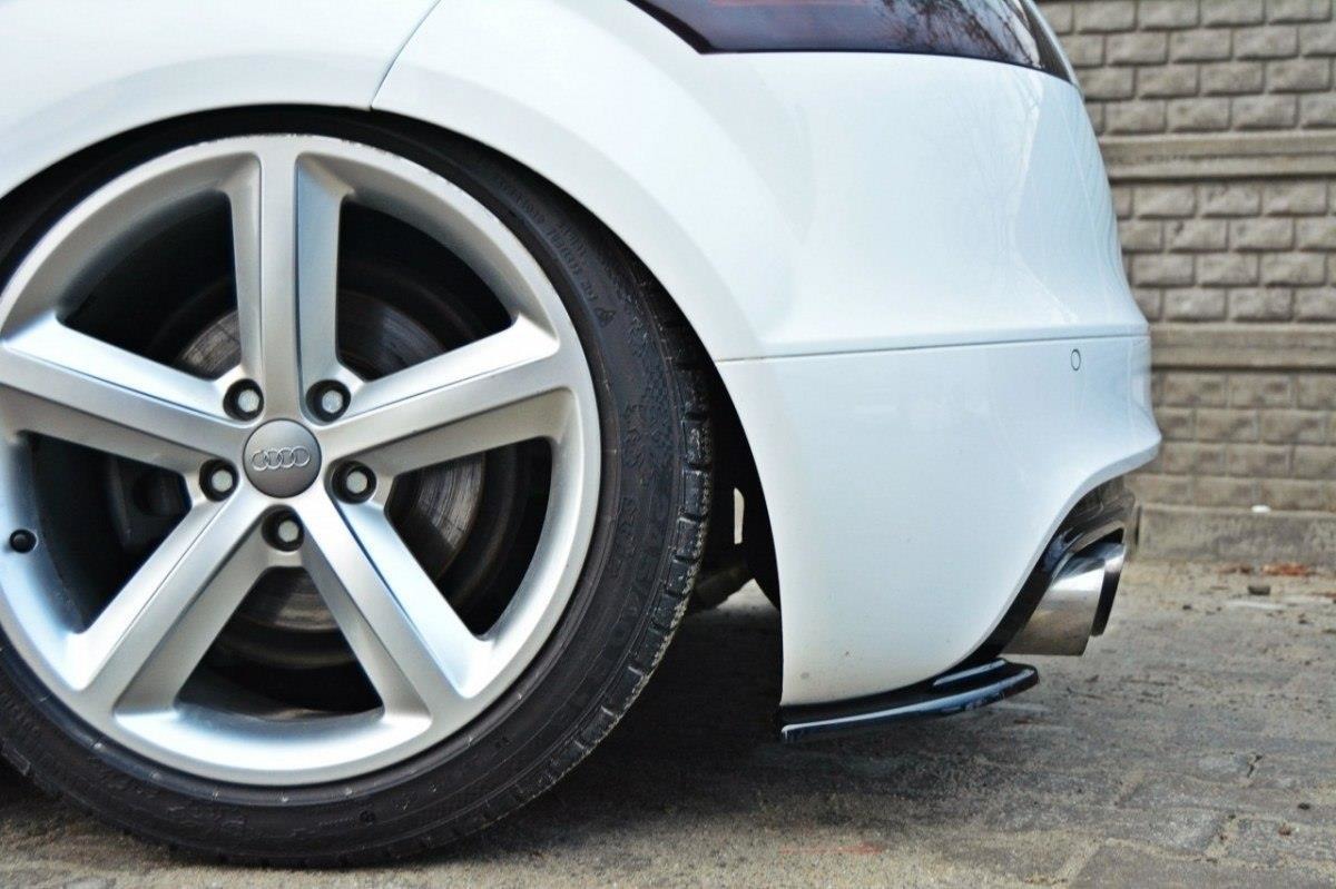 Maxton Heck Ansatz Flaps Diffusor passend für Diffusor passend für AUDI TT MK2 RS schwarz Hochglanz schwarz Hochglanz