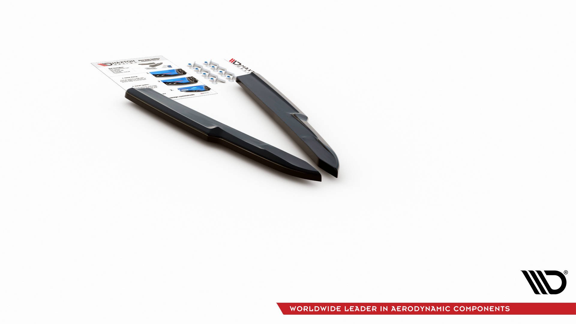 Maxton Heck Ansatz Flaps Diffusor für Audi A6 S-Line / S6 C8 / C8 Facelift schwarz Hochglanz