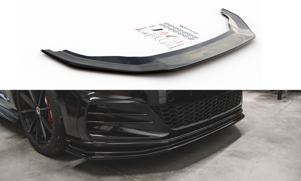 Maxton Front Ansatz passend für Golf 7 GTI TCR rot Hochglanz