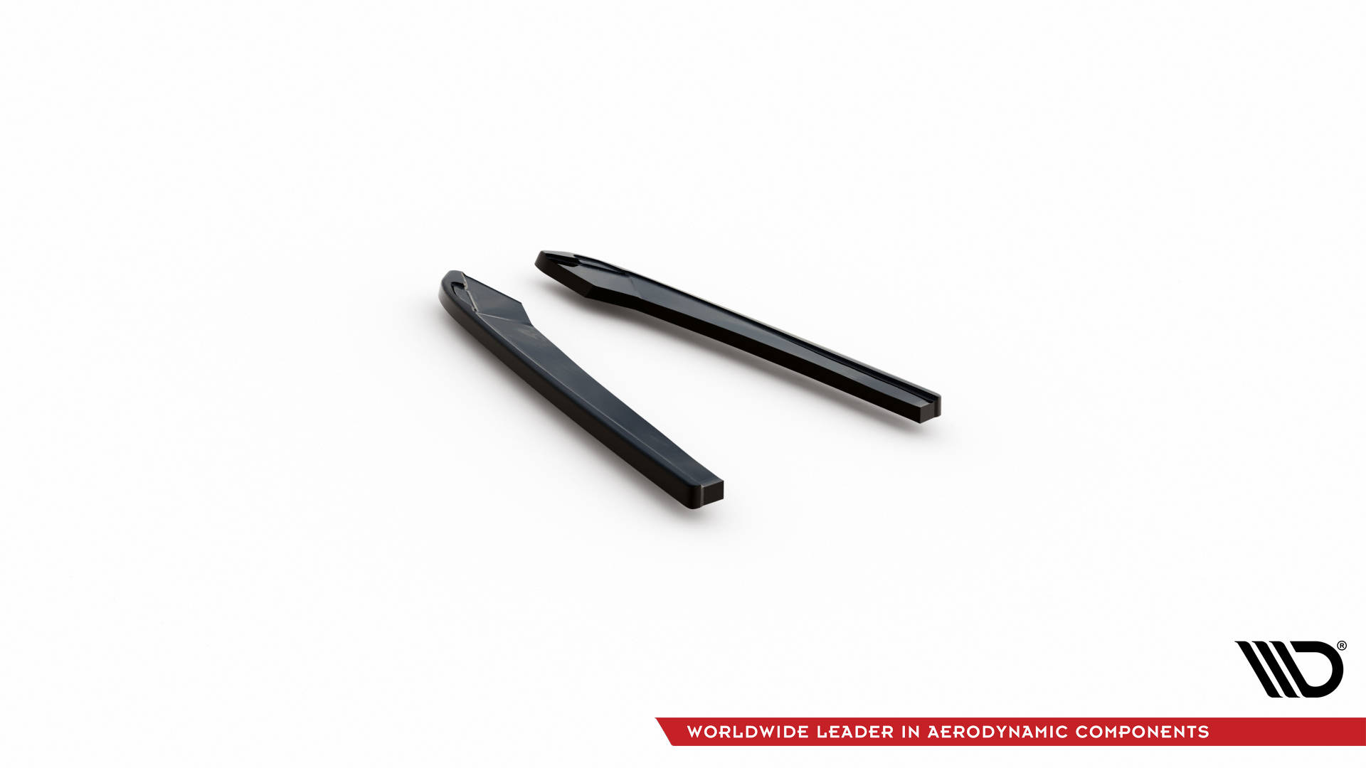 Maxton Heck Ansatz Flaps Diffusor passend für A4 Competition B9  schwarz Hochglanz