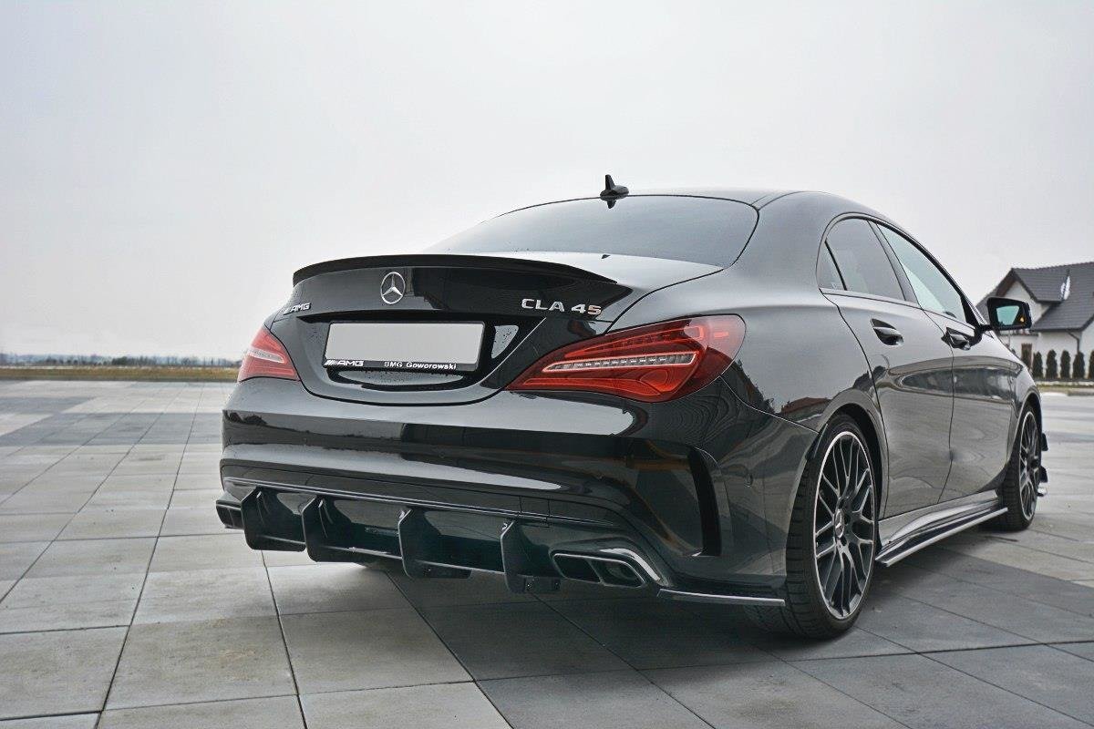 Maxton Diffusor Heck Ansatz für Heckschürze V.1 für Mercedes CLA A45 AMG C117 Facelift