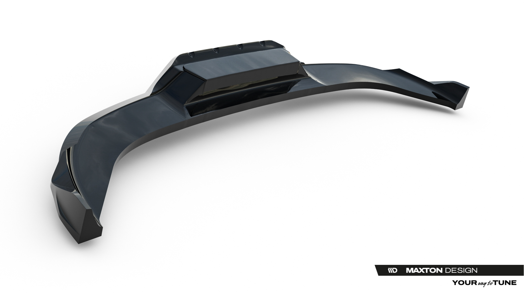 Maxton Mittlerer Cup Diffusor DTM Look Heck Ansatz für V.1 Cupra Terramar Mk1 schwarz Hochglanz