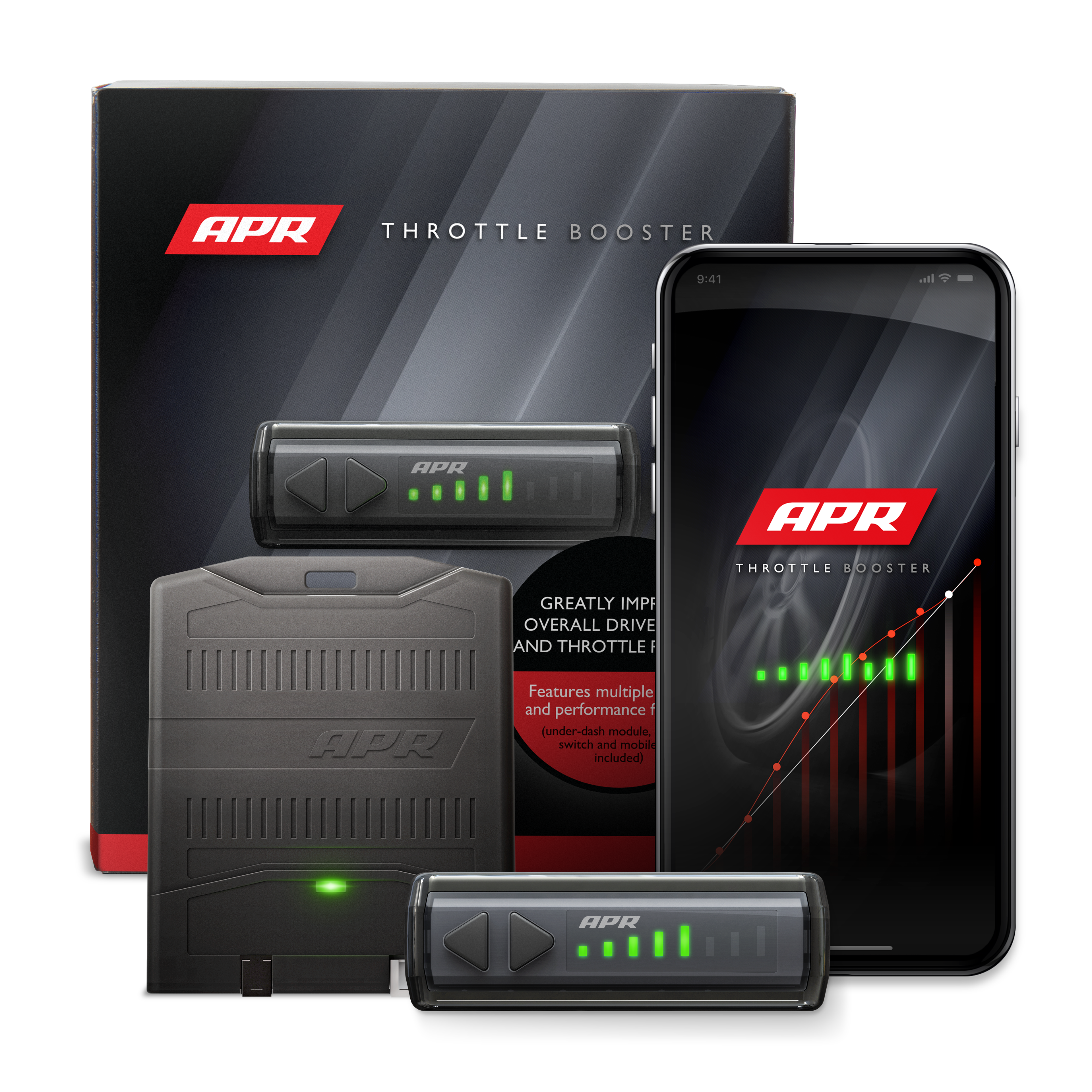 APR Throttle Booster mit Wireless Controller und Bluetooth Mobile App