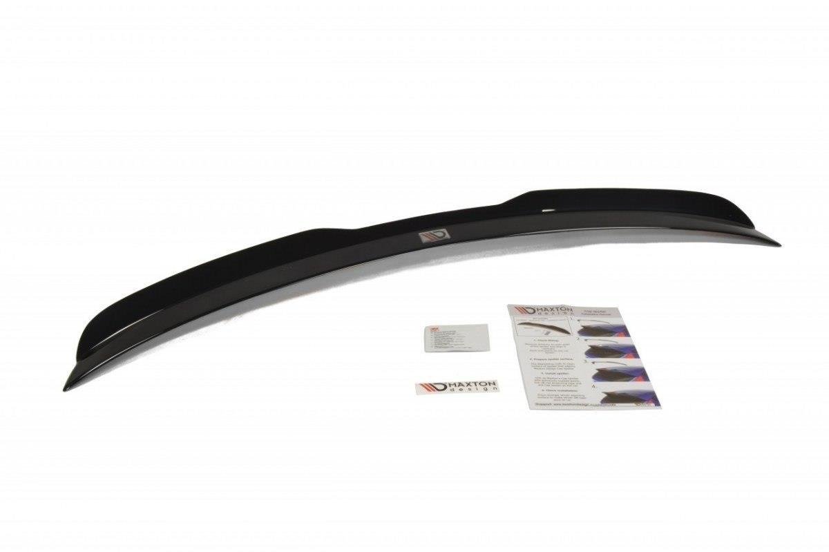 Maxton Spoiler CAP für MERCEDES C-KLASSE W204 Kombi Facelift schwarz Hochglanz