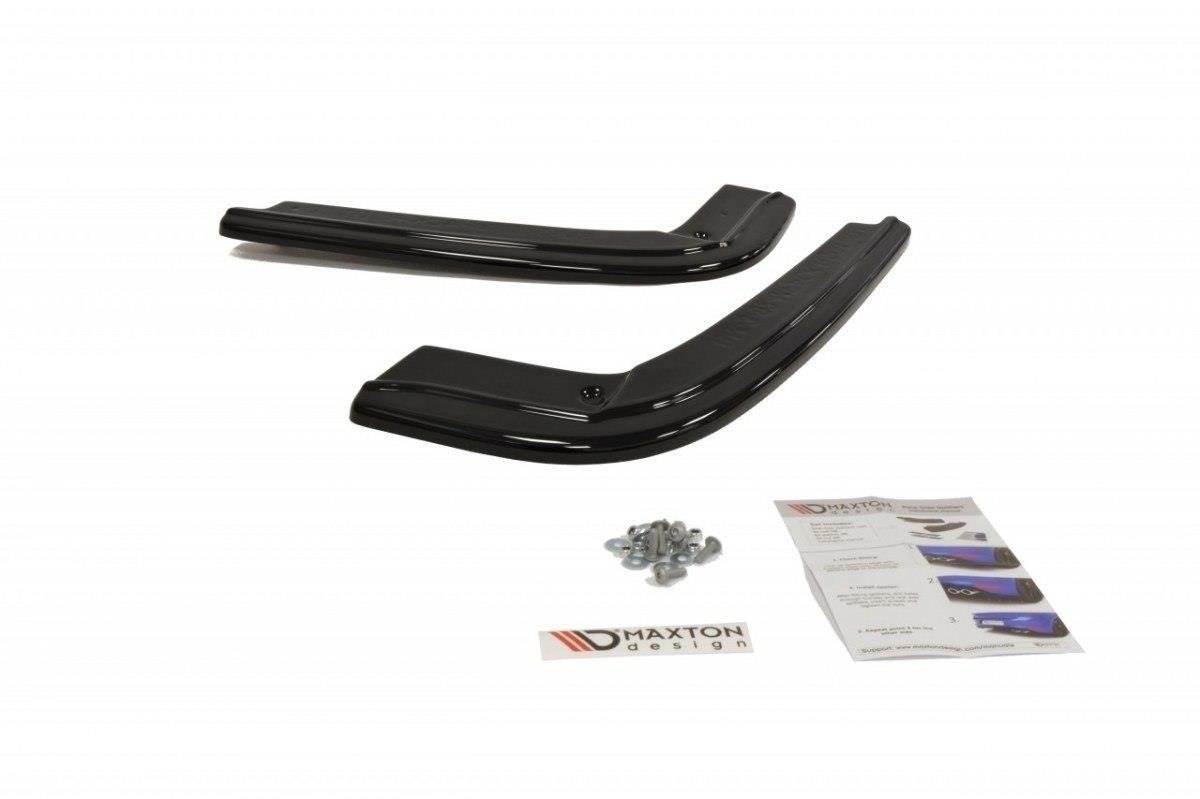 Maxton Heck Ansatz Flaps Diffusor für BMW 3er E92 M Paket schwarz Hochglanz