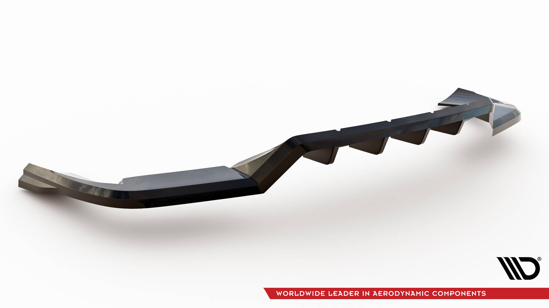 Maxton Mittlerer Cup Diffusor DTM Look Heck Ansatz für Porsche Cayenne Sport Design Mk3 schwarz Hochglanz