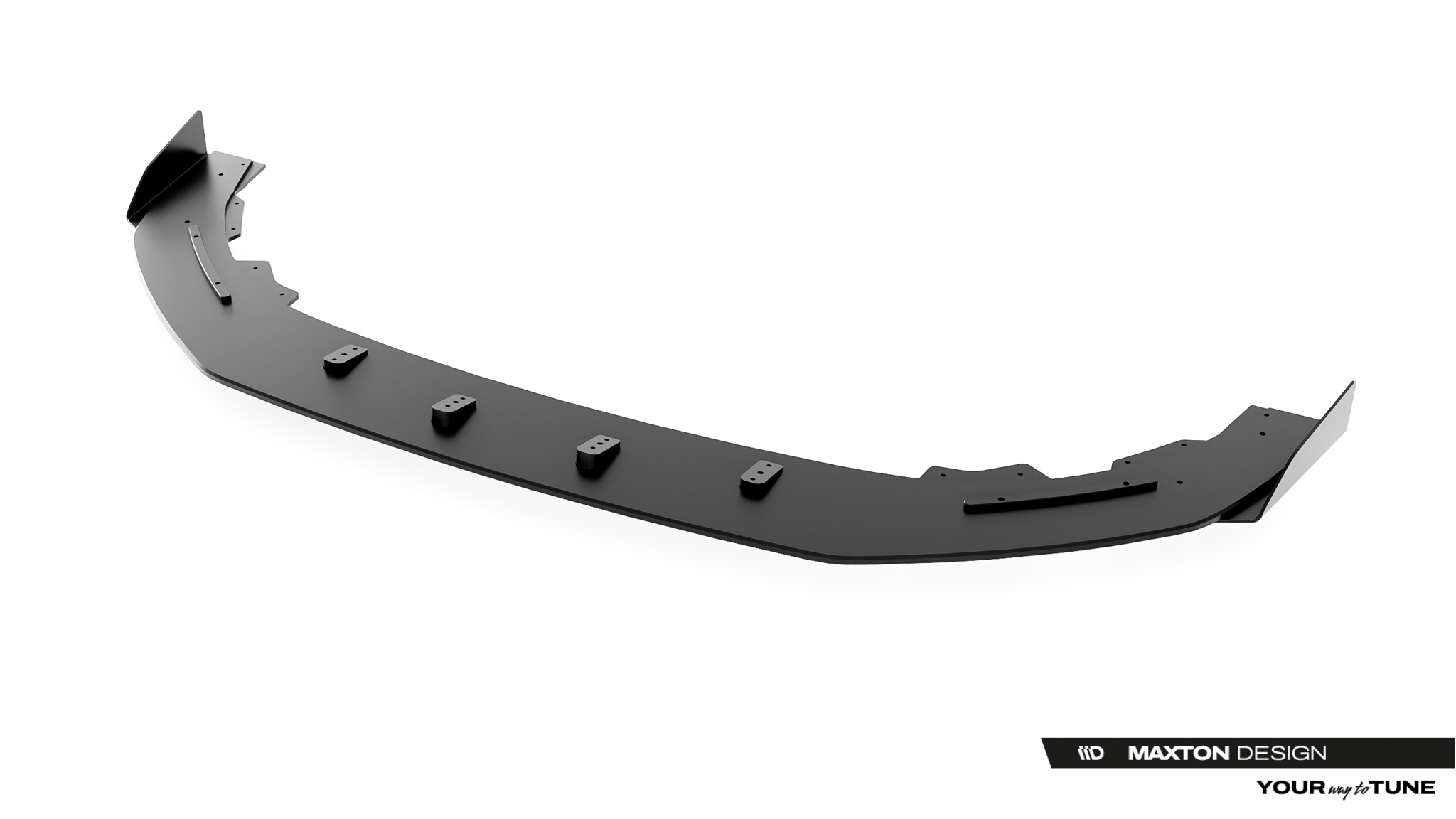 Maxton Street Pro Front Ansatz + Flaps für Cupra Leon ST / Hatchback Mk1 Facelift schwarz Hochglanz