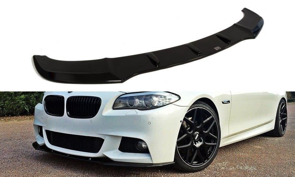 Maxton Front Ansatz V.1 für BMW 5er F10/F11 M Paket schwarz Hochglanz