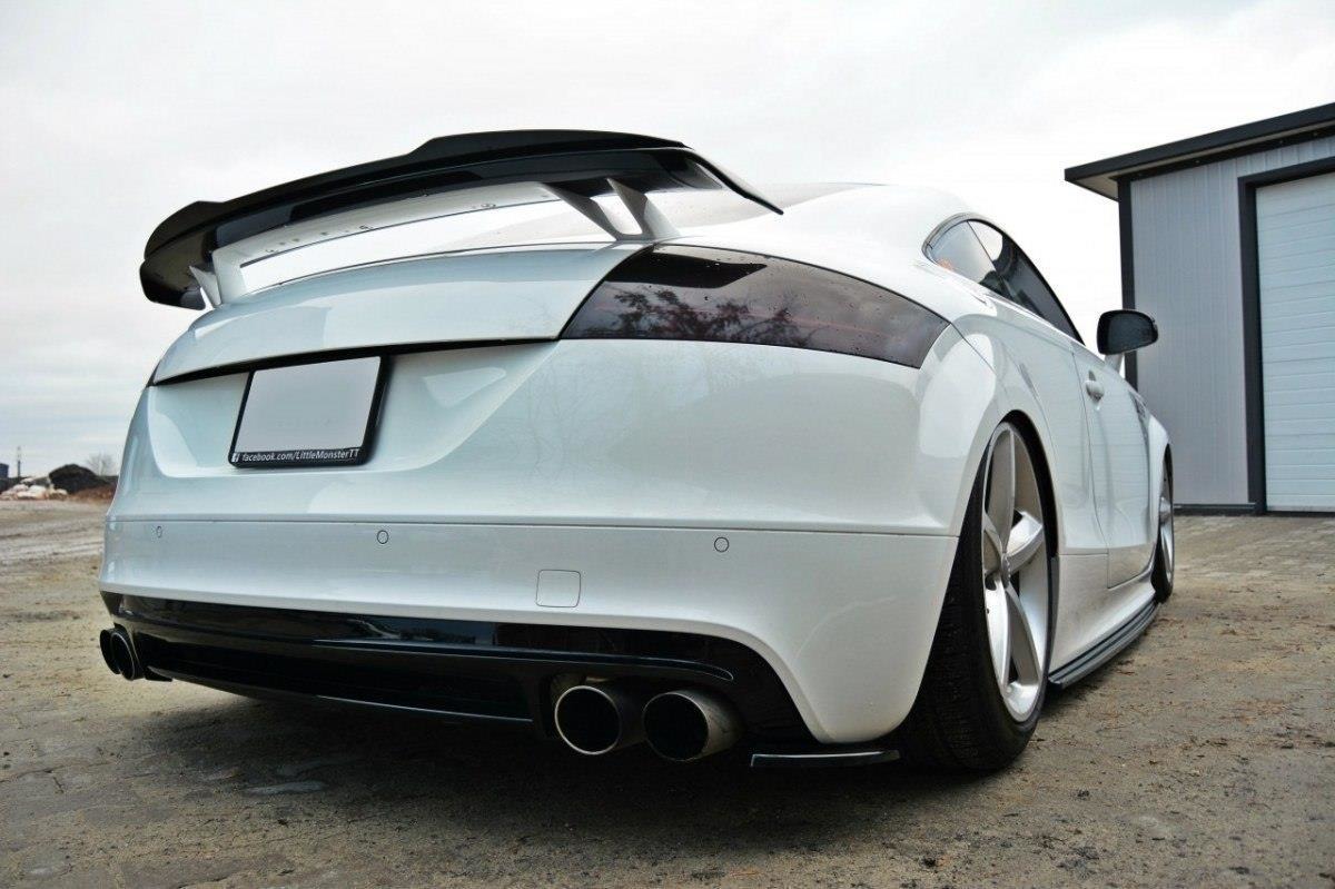 Maxton Heck Ansatz Flaps Diffusor passend für Diffusor passend für AUDI TT MK2 RS schwarz Hochglanz schwarz Hochglanz
