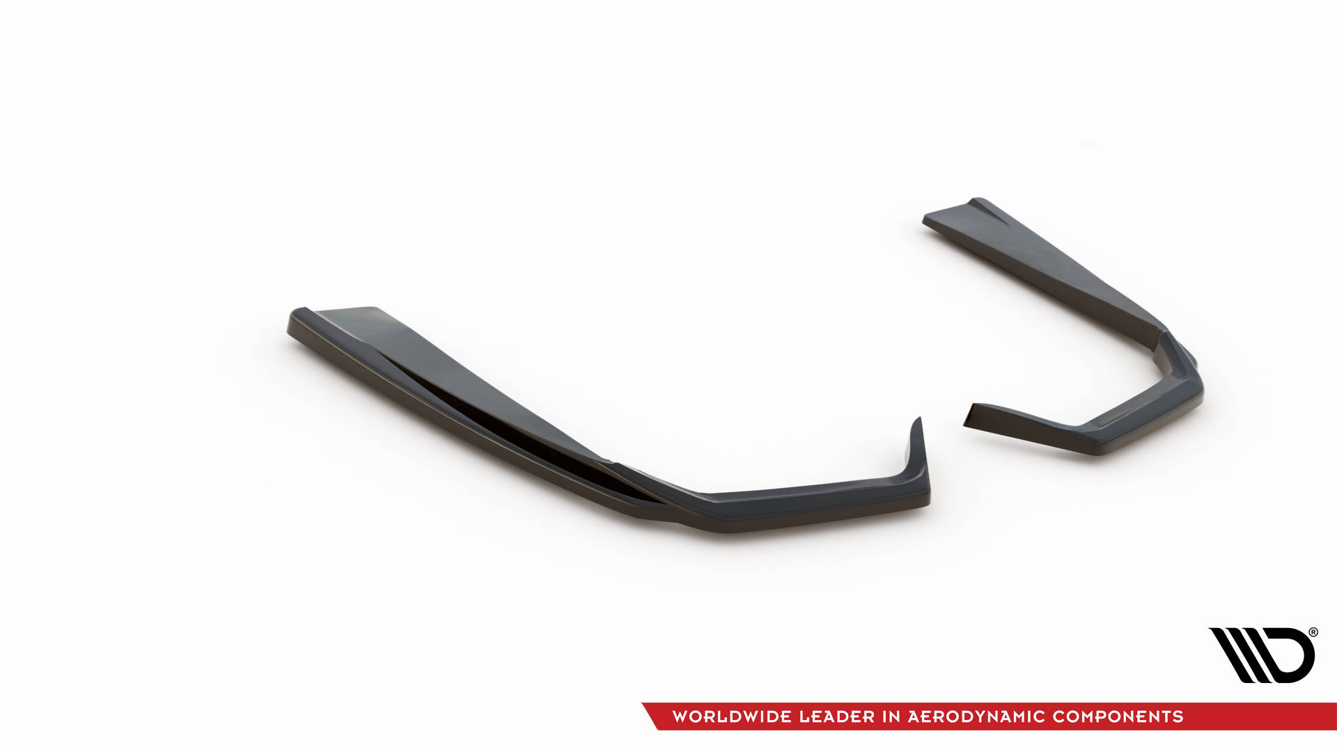Maxton Heck Ansatz Flaps Diffusor für Mercedes-AMG C 43 Limousine  W205 Facelift schwarz Hochglanz