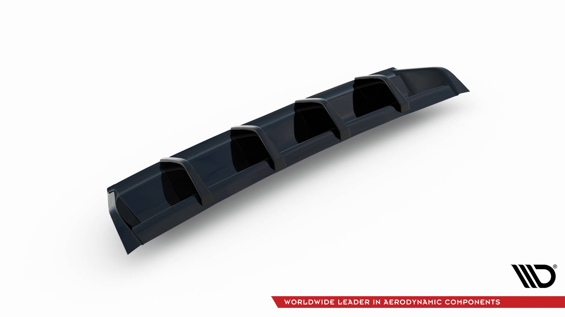 Maxton Diffusor Heck Ansatz für VW GOLF 7 GTI FACELIFT schwarz Hochglanz