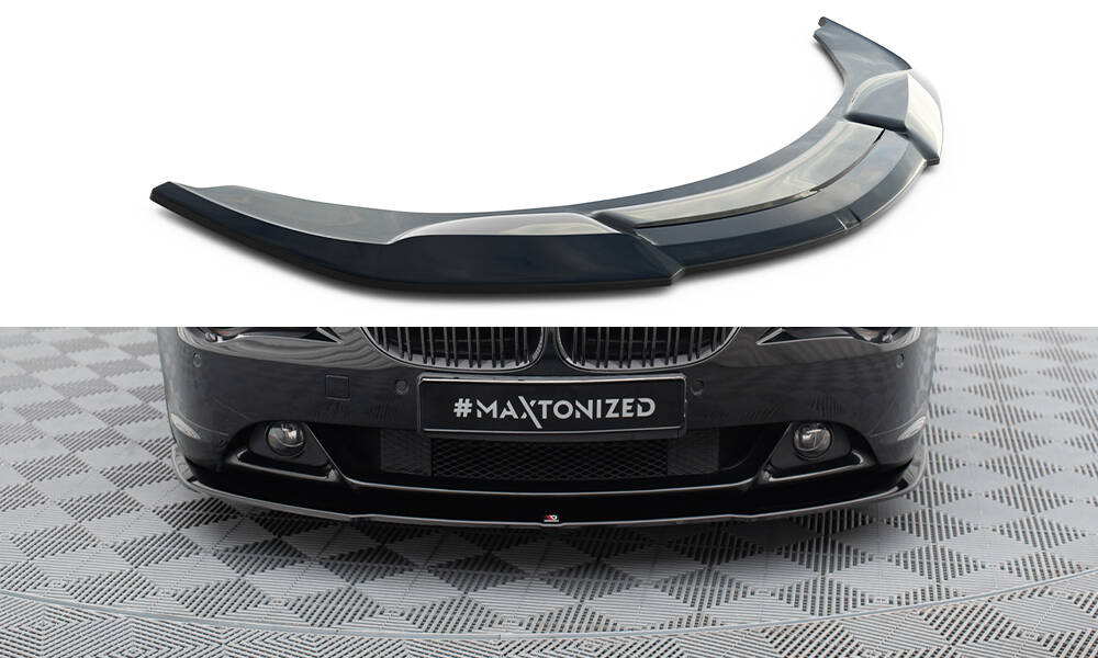 Maxton Front Ansatz V.2 für BMW 6er Coupe E63 / Cabrio E64  schwarz Hochglanz