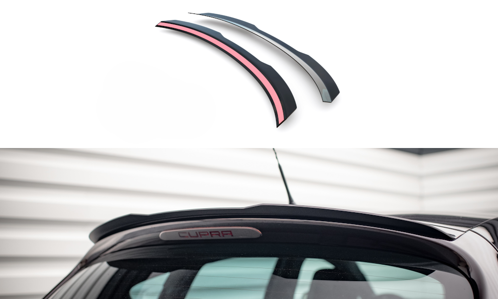 Maxton Spoiler CAP für Seat Leon Cupra / FR Mk2 schwarz Hochglanz