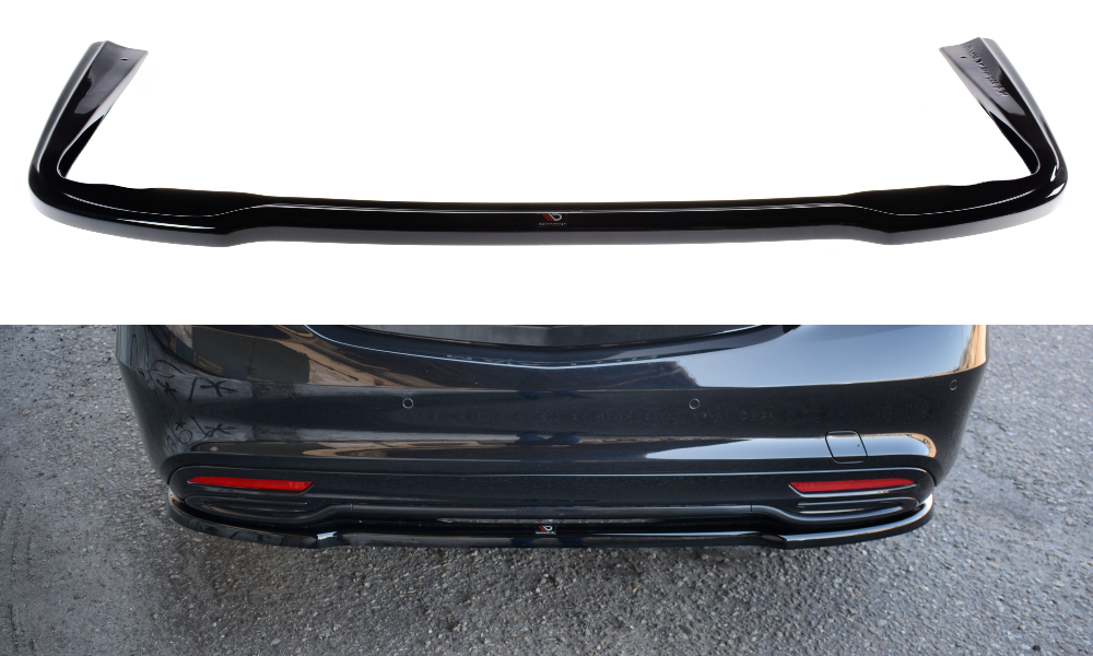 Maxton Heckansatz passend für S-KLASSE AMG-LINE W222 schwarz Hochglanz