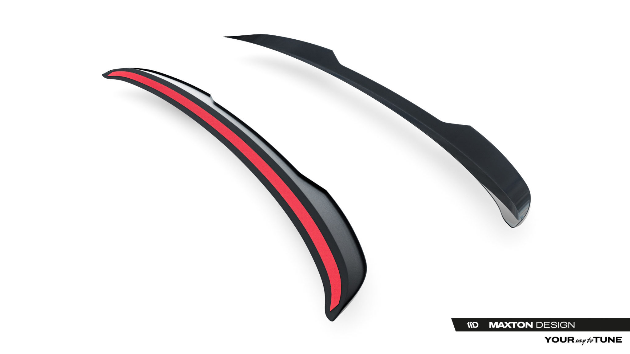 Maxton Spoiler CAP für BMW 3er M-Paket Touring F31 / F31 Facelift schwarz Hochglanz